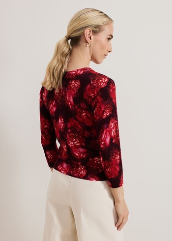 Phase Eight Dani Rose Knitwear Red USA | 6743901-BM